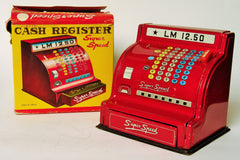 Vintage Japan Tin Super Speed Cash Register