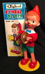 Large Vintage Japan Wind Up Joyland Cymbal Playing Pinocchio