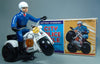 Vintage Aoshin Japan Police Motorcycle