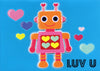 Robot Love Greeting Card