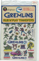 1984 Gremlins Colorforms Rub N Play Transfers