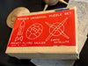 Vintage Japan Wooden Universe Puzzle Set