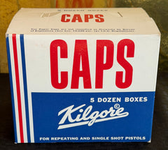 Vintage Kilgore Brand Perforated Roll Caps Retail Case of 5 Dozen Boxes
