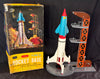 Vintage  Battery Operated Japan Space Rocket Base With Box