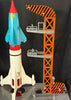 Vintage  Battery Operated Japan Space Rocket Base With Box