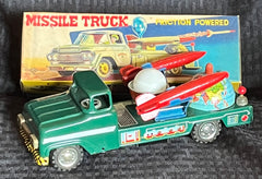 Vintage TN Nomura Tin Friction Missle Truck
