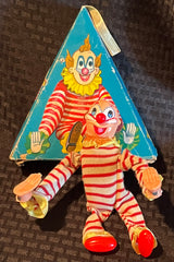 Vintage Japan Wind Up Tumbling Clown