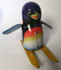 Vintage China Tin Wind Up Skier Penguin