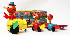 Vintage Suzuki and Edwards Japan Wind Up Duck Family On Parade