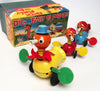Vintage Suzuki and Edwards Japan Wind Up Duck Family On Parade