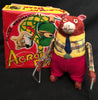 Vintage Toyland Japan Wind Up Acrobat Bear