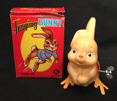 Vintage Wind Up Japan Jumping Bunny