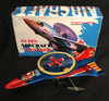 Vintage China Wind Up Avion Aircraft Rocket