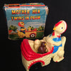 Vintage Hong Kong Friction Mother Hen and Twins in Pram