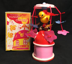 Vintage Japan Wind Up Hungry Chicks
