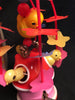 Vintage Japan Wind Up Hungry Chicks