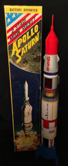 Vintage TN Nomura Battery Operated Two Stage Moon Rocket Apollo Saturn