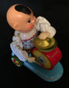 Vintage China Child Beating Drum Wind Up MS765