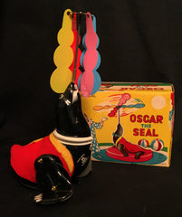 Vintage Oscar The Seal Tin Wind Up