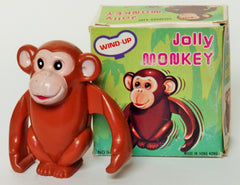 Vintage Hong Kong Wind Up Jolly Monkey