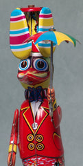 Vintage China Tin Wind Up Dancing Duck