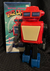 Vintage Suda Taiwan Battery Operated Space Captain Robot