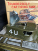 Vintage Frankonia Japan Tin Friction Thunderbolt Cap Firing Tank