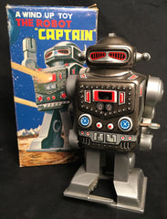 Vintage Yone Japan Captain The Robot Wind Up
