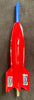 Vintage Red Space Rocket With Launcher