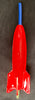 Vintage Red Space Rocket With Launcher
