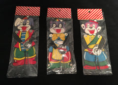 Dog Monkey Racoon Set Of Three Dime Store Musicians