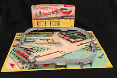 Vintage Japan Battery Operated Monorail Train Set