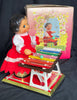 Vintage China Wind-up Little Performer Xylophone Playing Girl