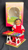 Vintage China Wind-up Little Performer Xylophone Playing Girl