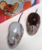 Set Of Two Vintage Japan Tin Friction  Mice
