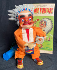 Vintage  Japan Battery Operated Tom Tom Indian