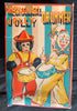 Vintage Japan Wind Up Mechanical Jolly Drummer Clown