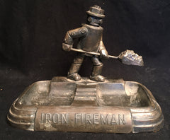 Iron Fireman Robot Advertising Ashtray