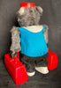 Vintage Yanoman Japan Battery Operated Tumbles The Bear