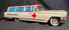 Vintage Yonezowa Japan Battery Operated Ambulance Car With Stretcher
