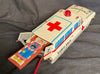 Vintage Yonezowa Japan Battery Operated Ambulance Car With Stretcher