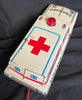 Vintage Yonezowa Japan Battery Operated Ambulance Car With Stretcher