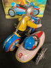 Wind Up Tin Chinese Motorcycle With Sidecar