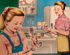Vintage Japan 5 Piece Jr. Miss Kitchen Utensil Set