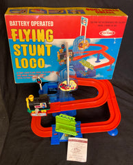 Vintage Toytown Japan Battery Operated Flying Stunt Loco Train