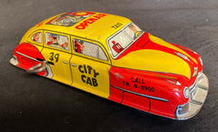 Vintage Lupor Tin Wind Up Open Air City Cab