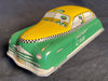 Vintage Courtland Tin Wind Up Checker Taxi Cab