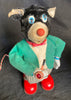 Vintage Battery Operated SAN Japan Smoking Pa Pa Bear