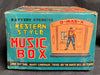 Vintage Linemar Japan Battery Operated Western Style Music Box