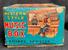 Vintage Linemar Japan Battery Operated Western Style Music Box